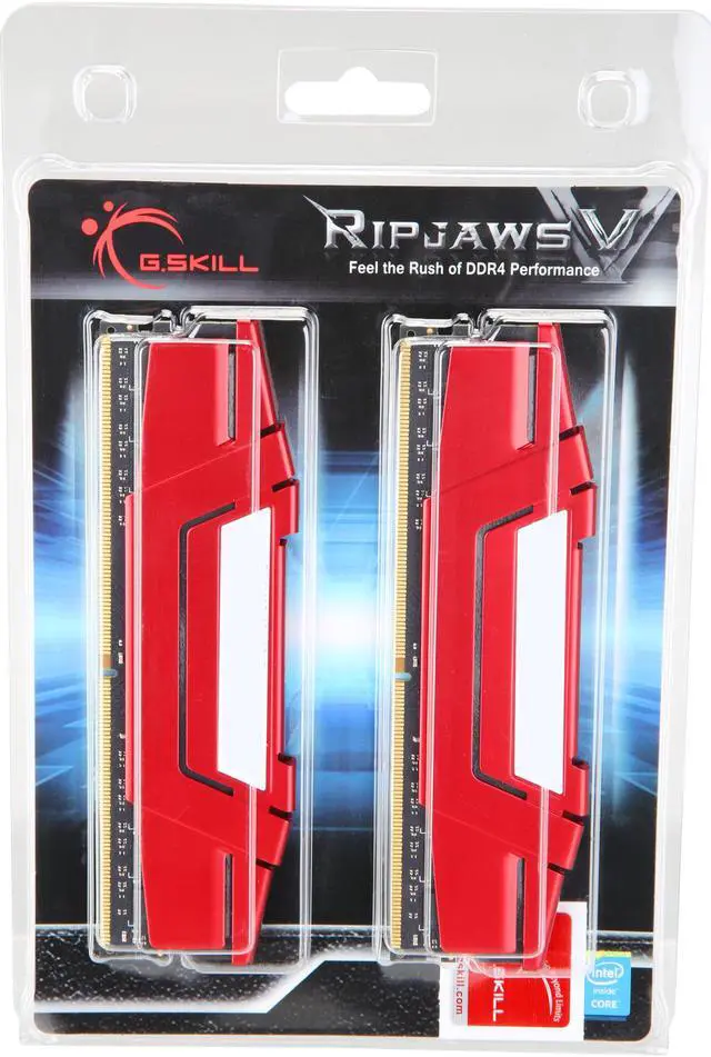Alt view image 3 of 3 - G.SKILL Ripjaws V Series 16GB (2 x 8GB) DDR4 2666 (PC4 21300) Desktop Memory Model F4-2666C19D-16GVR