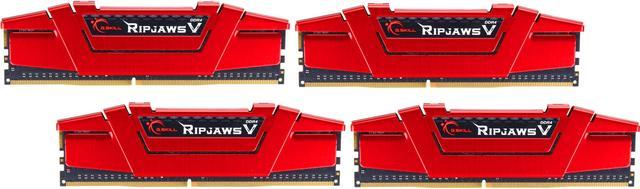 G.SKILL Ripjaws V Series 32GB (4 x 8GB) DDR4 2666 (PC4 21300) Desktop  Memory Model F4-2666C19Q-32GVR