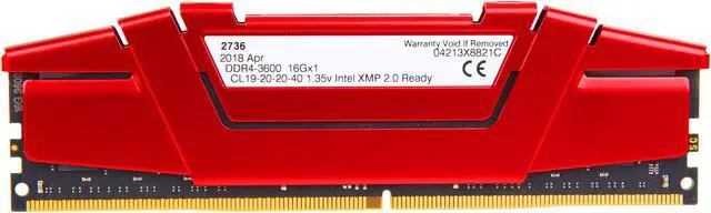 Alt view image 2 of 3 - G.SKILL Ripjaws V Series 16GB 288-Pin PC RAM DDR4 3600 (PC4 28800) Desktop Memory Model F4-3600C19S-16GVRB