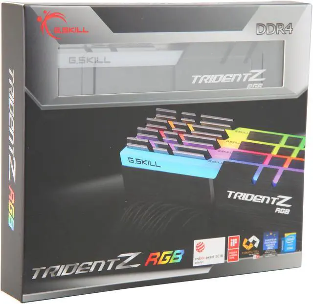 Alt view image 5 of 5 - G.SKILL TridentZ RGB Series 64GB (4 x 16GB) DDR4 3200 (PC4 25600) Desktop Memory Model F4-3200C16Q-64GTZR