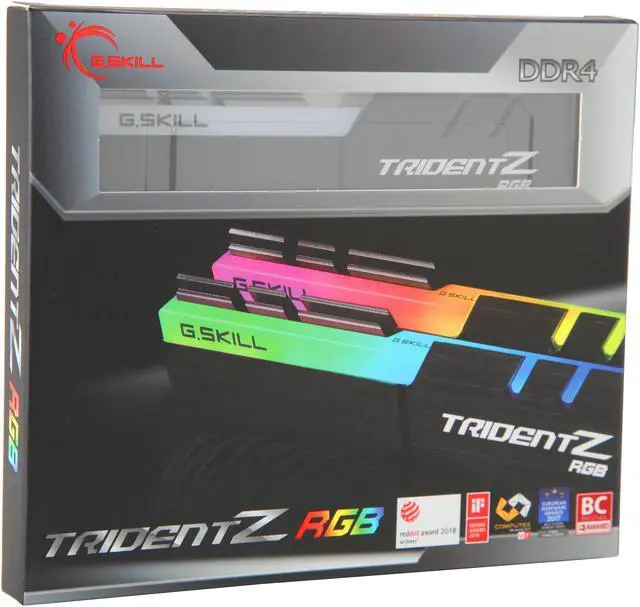 Alt view image 5 of 5 - G.SKILL TridentZ RGB Series 32GB (2 x 16GB) 288-Pin PC RAM DDR4 3200 (PC4 25600) Intel XMP 2.0 Desktop Memory Model F4-3200C16D-32GTZR