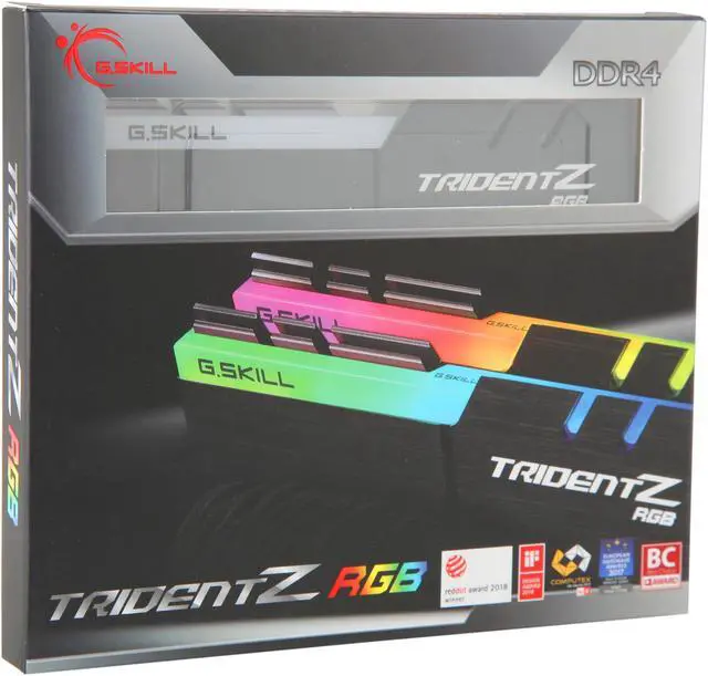 Alt view image 5 of 5 - G.SKILL TridentZ RGB Series 32GB (2 x 16GB) 288-Pin PC RAM DDR4 3000 (PC4 24000) Desktop Memory Model F4-3000C16D-32GTZR