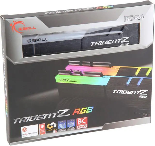 Alt view image 5 of 5 - G.SKILL TridentZ RGB Series 16GB (2 x 8GB) 288-Pin PC RAM DDR4 4400 (PC4 35200) Desktop Memory Model F4-4400C18D-16GTZR