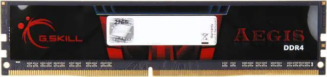 Alt view image 2 of 5 - G.SKILL Aegis 16GB DDR4 2666 (PC4 21300) Desktop Memory Model F4-2666C19S-16GIS
