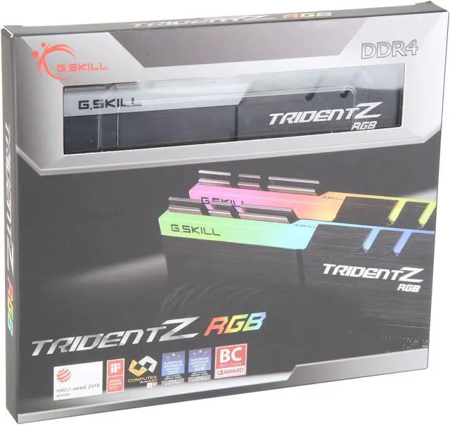 Alt view image 4 of 4 - G.SKILL TridentZ RGB Series 32GB (2 x 16GB) 288-Pin PC RAM DDR4 4000 (PC4 32000) Desktop Memory Model F4-4000C19D-32GTZR