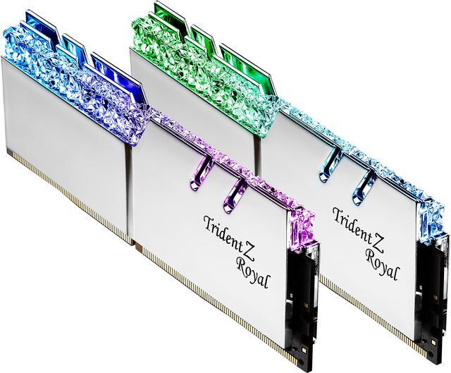 G.SKILL TridentZ RGB Series 16GB (2 x 8GB) 288-Pin PC RAM DDR4 3200 (PC4  25600) Desktop Memory Model F4-3200C16D-16GTZR