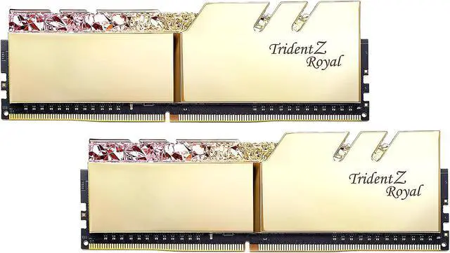 Alt view image 2 of 3 - G.SKILL Trident Z Royal Series 16GB (2 x 8GB) 288-Pin RGB DDR4 SDRAM DDR4 3200 (PC4 25600) Desktop Memory Model F4-3200C14D-16GTRG