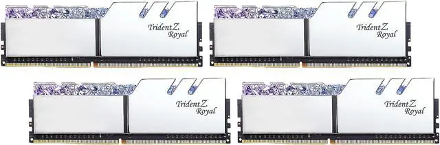 Alt view image 2 of 5 - G.SKILL Trident Z Royal Series 32GB (4 x 8GB) 288-Pin RGB DDR4 SDRAM DDR4 3200 (PC4 25600) Desktop Memory Model F4-3200C16Q-32GTRS