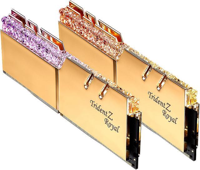 G.SKILL Trident Z Royal Series 32GB (2 x 16GB) 288-Pin RGB DDR4 SDRAM DDR4  3200 (PC4 25600) Desktop Memory Model F4-3200C16D-32GTRG - Newegg.com