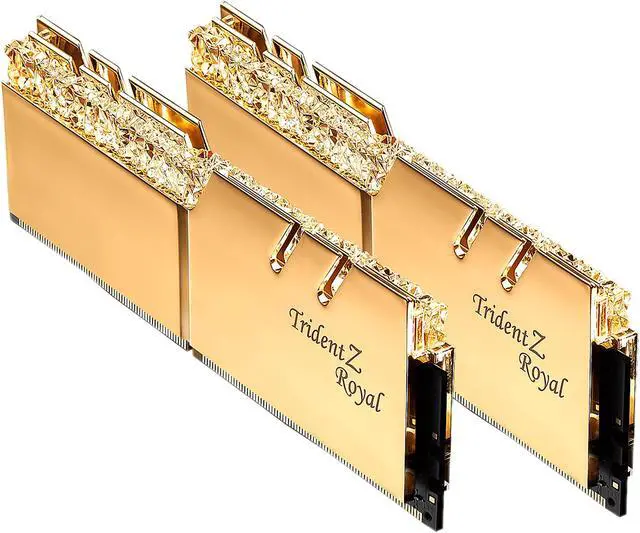 Alt view image 3 of 4 - G.SKILL Trident Z Royal Series 32GB (2 x 16GB) 288-Pin RGB DDR4 SDRAM DDR4 3200 (PC4 25600) Desktop Memory Model F4-3200C14D-32GTRG