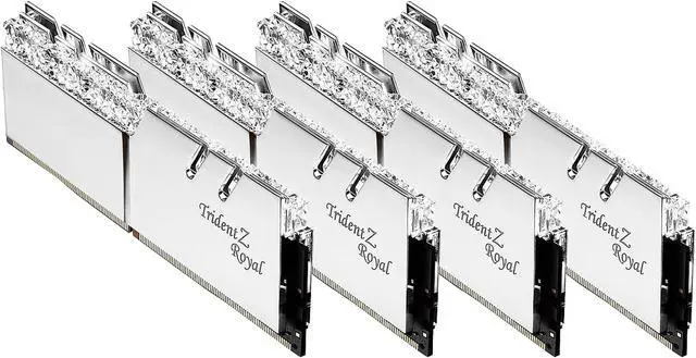 Alt view image 3 of 5 - G.SKILL Trident Z Royal Series 64GB (4 x 16GB) 288-Pin RGB DDR4 SDRAM DDR4 3200 (PC4 25600) Desktop Memory Model F4-3200C14Q-64GTRS