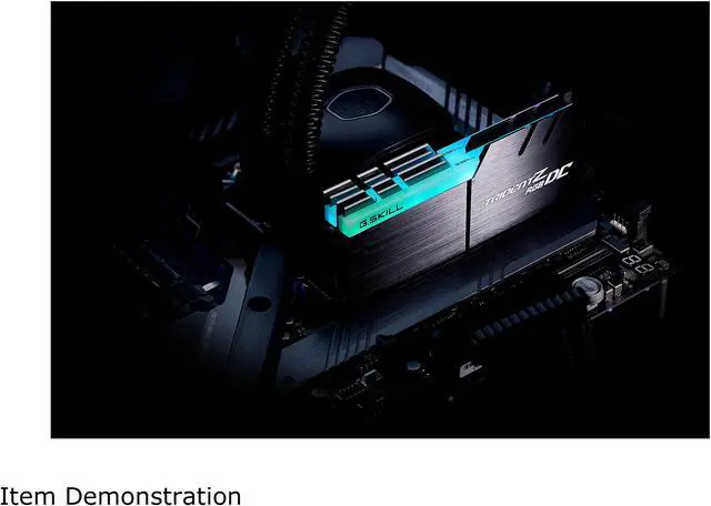 Alt view image 4 of 5 - G.SKILL Trident Z RGB DC Series 64GB (2 x 32GB) DDR4 3200 (PC4 25600) Desktop Memory Model F4-3200C14D-64GTZDC
