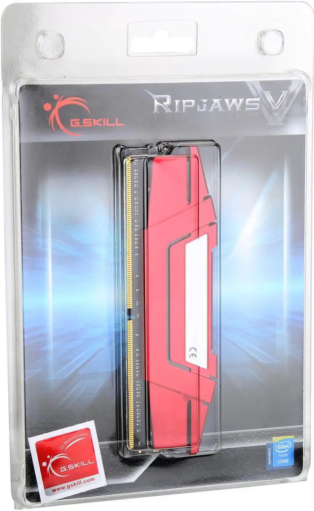 Alt view image 3 of 3 - G.SKILL Ripjaws V Series 8GB DDR4 2666 (PC4 21300) Desktop Memory Model F4-2666C19S-8GVR