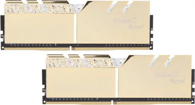 Alt view image 2 of 4 - G.SKILL Trident Z Royal Series 16GB (2 x 8GB) DDR4 4800 (PC4-38400) Desktop Memory Model F4-4800C18D-16GTRG