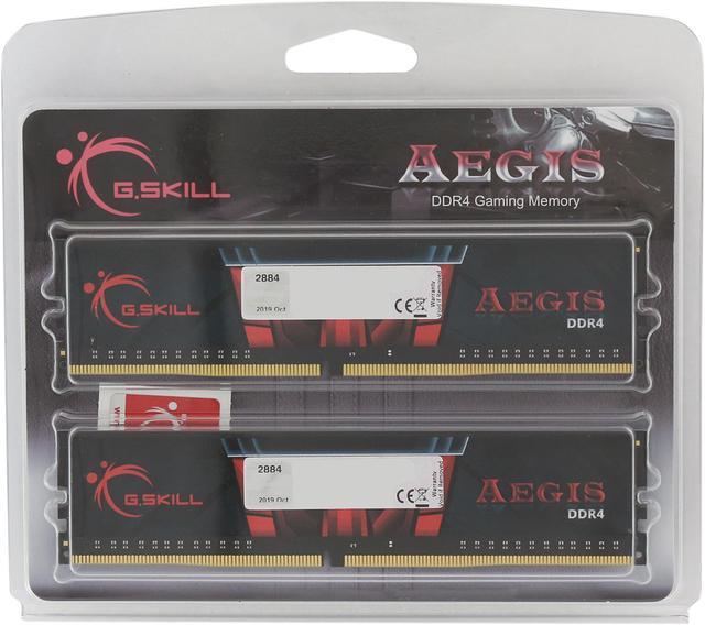 G.SKILL Aegis 16GB (2 Kit RAM DDR4 PC 25600) (PC4 Memory x 8GB) 288-Pin F4-3200C16D-16GIS 3200 Model
