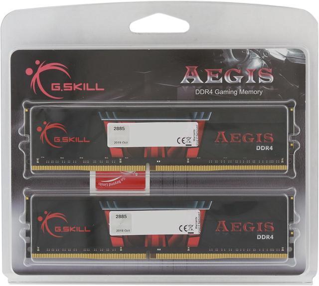 G.SKILL Aegis 32GB (2 x 16GB) 288-Pin PC RAM DDR4 3200 (PC4 25600) Memory  Kit Model F4-3200C16D-32GIS