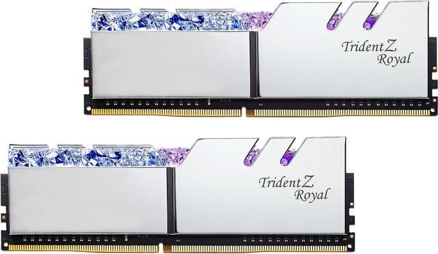 G.SKILL Trident Z Royal Series 16GB (2 x 8GB) DDR4 3600 (PC4 28800) Desktop  Memory Model F4-3600C14D-16GTRSB