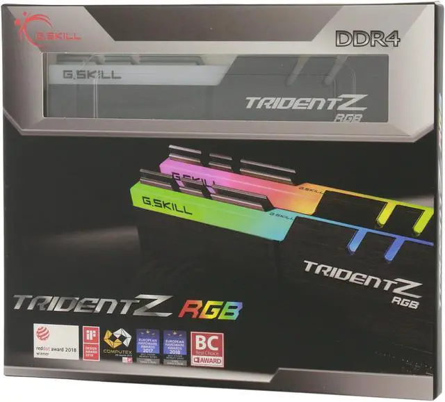 Alt view image 5 of 5 - G.SKILL TridentZ RGB Series 16GB (2 x 8GB) 288-Pin PC RAM DDR4 3600 (PC4 28800) Desktop Memory Model F4-3600C16D-16GTZRC