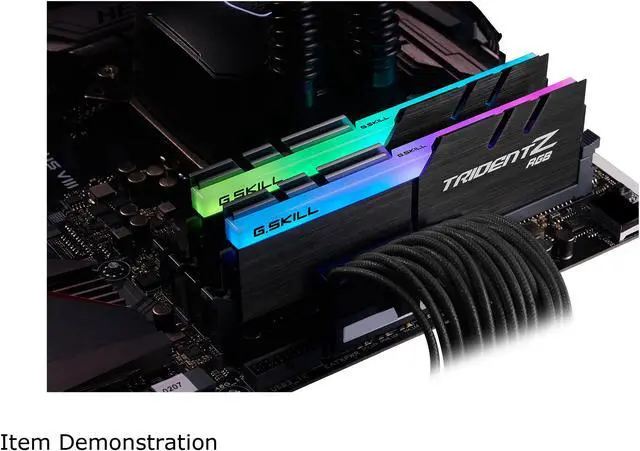 Alt view image 2 of 5 - G.SKILL TridentZ RGB Series 32GB (2 x 16GB) 288-Pin PC RAM DDR4 3600 (PC4 28800) Desktop Memory Model F4-3600C16D-32GTZR