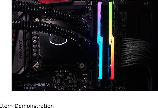 G.SKILL TridentZ RGB Series 32GB (2 x 16GB) 288-Pin PC RAM DDR4 3600 (PC4  28800) Desktop Memory Model F4-3600C16D-32GTZRC