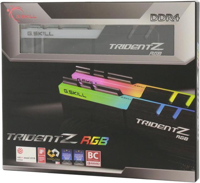 Alt view image 5 of 5 - G.SKILL TridentZ RGB Series 32GB (2 x 16GB) 288-Pin PC RAM DDR4 3600 (PC4 28800) Desktop Memory Model F4-3600C16D-32GTZRC