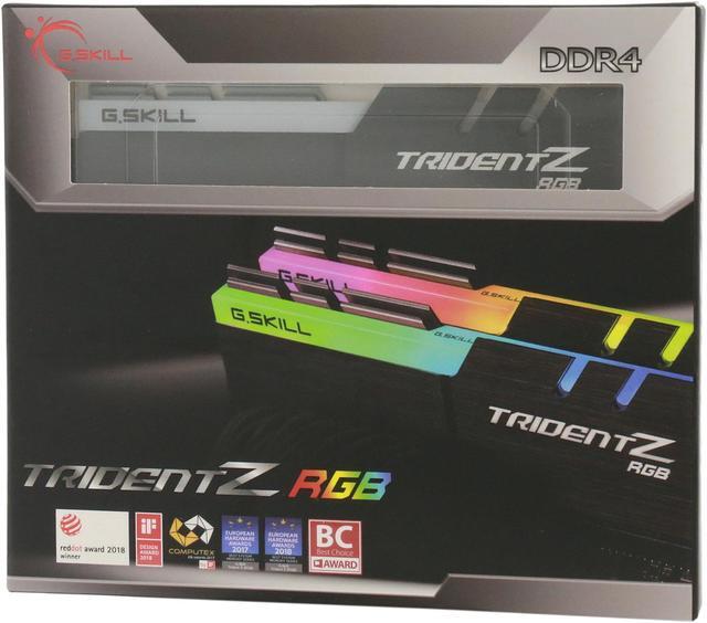 Alt view image 5 of 5 - G.SKILL TridentZ RGB Series 32GB (2 x 16GB) 288-Pin PC RAM DDR4 3600 (PC4 28800) Desktop Memory Model F4-3600C18D-32GTZR