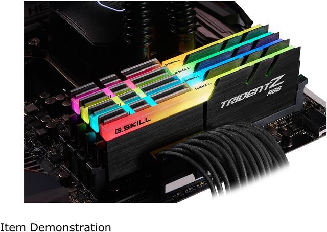 Alt view image 4 of 5 - G.SKILL TridentZ RGB Series 32GB (4 x 8GB) DDR4 3600 (PC4 28800) Desktop Memory Model F4-3600C16Q-32GTZRC