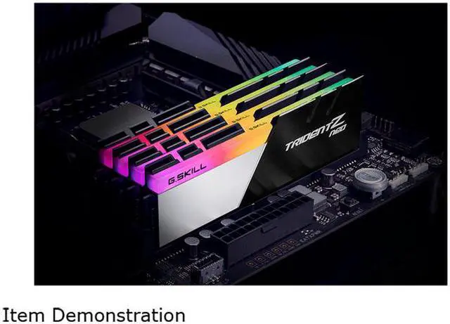 Alt view image 4 of 4 - G.SKILL Trident Z Neo Series 16GB (2 x 8GB) DDR4 3800 (PC4 30400) Desktop Memory Model F4-3800C14D-16GTZN