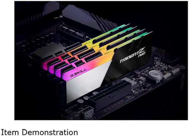 Alt view image 4 of 4 - G.SKILL Trident Z Neo Series 32GB (4 x 8GB) DDR4 3800 (PC4 30400) Desktop Memory Model F4-3800C14Q-32GTZN
