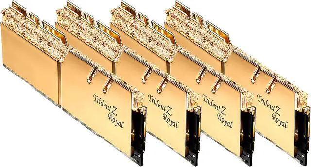 Alt view image 3 of 4 - G.SKILL Trident Z Royal Series 128GB (4 x 32GB) 288-Pin PC RAM DDR4 3200 (PC4 25600) Desktop Memory Model F4-3200C16Q-128GTRG