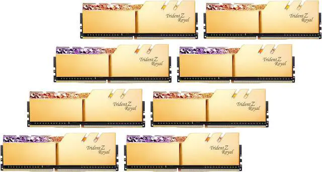 Main image of G.SKILL Trident Z Royal Series 256GB (8 x 32GB) DDR4 3200 (PC4 25600) Desktop Memory Model F4-3200C16Q2-256GTRG