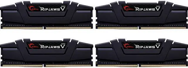 Main image of G.SKILL Ripjaws V Series 32GB (4 x 8GB) DDR4 4000 (PC4 32000) Desktop Memory Model F4-4000C15Q-32GVK