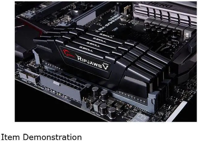 Alt view image 2 of 2 - G.SKILL Ripjaws V Series 32GB (4 x 8GB) DDR4 4000 (PC4 32000) Desktop Memory Model F4-4000C15Q-32GVK