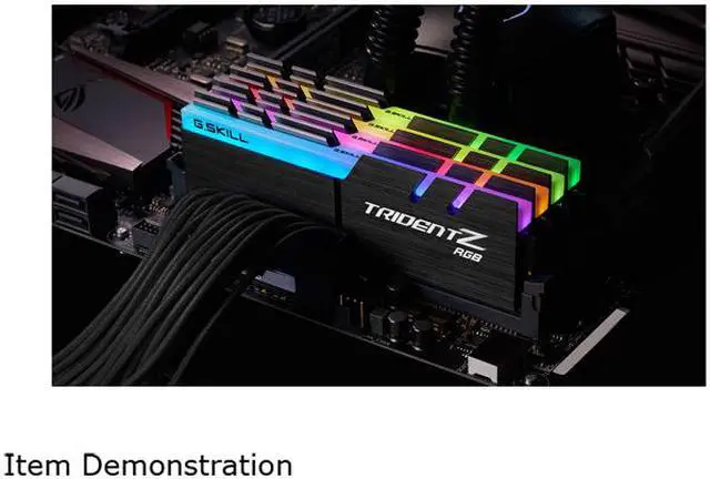 Alt view image 4 of 5 - G.SKILL TridentZ RGB Series 32GB (4 x 8GB) 288-Pin PC RAM DDR4 4000 (PC4 32000) Desktop Memory Model F4-4000C15Q-32GTZR