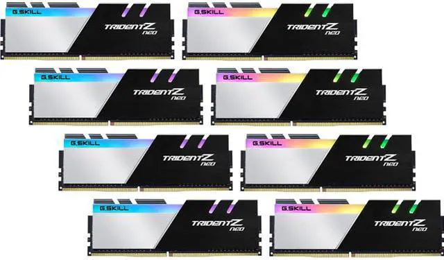 Main image of G.SKILL Trident Z Neo Series 64GB (8 x 8GB) 288-Pin PC RAM DDR4 3600 (PC4 28800) Desktop Memory Model F4-3600C14Q2-64GTZNB