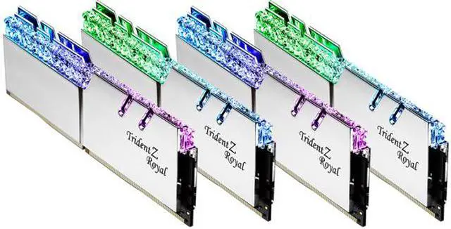Alt view image 2 of 4 - G.SKILL Trident Z Royal Series 32GB (4 x 8GB) DDR4 4000 (PC4 32000) Desktop Memory Model F4-4000C15Q-32GTRS