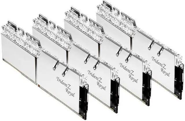 Alt view image 3 of 4 - G.SKILL Trident Z Royal Series 32GB (4 x 8GB) DDR4 4000 (PC4 32000) Desktop Memory Model F4-4000C15Q-32GTRS