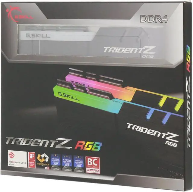 Alt view image 5 of 5 - G.SKILL TridentZ RGB Series 64GB (2 x 32GB) 288-Pin PC RAM DDR4 2666 (PC4 21300) Desktop Memory Model F4-2666C18D-64GTZR
