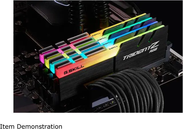 Alt view image 3 of 5 - G.SKILL TridentZ RGB Series 128GB (4 x 32GB) 288-Pin PC RAM DDR4 2666 (PC4 21300) Desktop Memory Model F4-2666C18Q-128GTZR