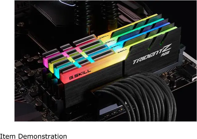 Alt view image 3 of 5 - G.SKILL TridentZ RGB Series 128GB (4 x 32GB) 288-Pin PC RAM DDR4 3200 (PC4 25600) Desktop Memory Model F4-3200C16Q-128GTZR