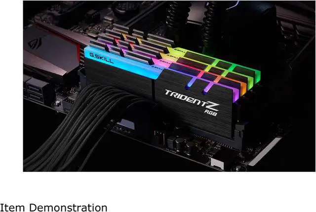 Alt view image 4 of 5 - G.SKILL TridentZ RGB Series 128GB (4 x 32GB) 288-Pin PC RAM DDR4 3200 (PC4 25600) Desktop Memory Model F4-3200C16Q-128GTZR