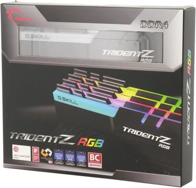 Alt view image 5 of 5 - G.SKILL TridentZ RGB Series 128GB (4 x 32GB) 288-Pin PC RAM DDR4 3200 (PC4 25600) Desktop Memory Model F4-3200C16Q-128GTZR
