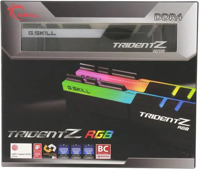 Alt view image 5 of 5 - G.SKILL TridentZ RGB Series 64GB (2 x 32GB) 288-Pin PC RAM DDR4 3600 (PC4 28800) Desktop Memory Model F4-3600C18D-64GTZR