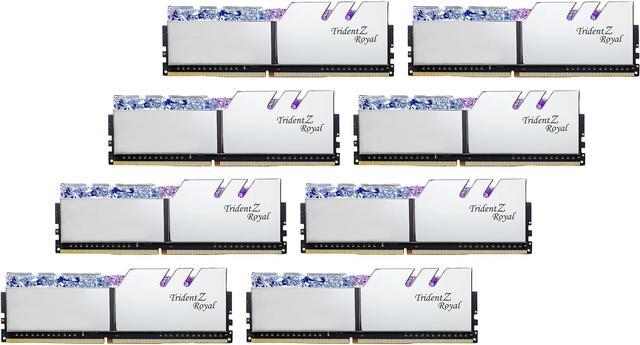 G.SKILL Trident Z Royal Series 256GB (8 x 32GB) 288-Pin PC RAM DDR4 3600  (PC4 28800) Desktop Memory Model F4-3600C18Q2-256GTRS