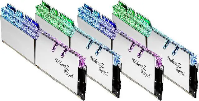 Alt view image 2 of 5 - G.SKILL Trident Z Royal Series 128GB (4 x 32GB) DDR4 3600 (PC4 28800) Desktop Memory Model F4-3600C18Q-128GTRS