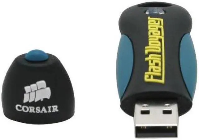 Alt view image 3 of 5 - CORSAIR Flash Voyager 512MB Flash Drive (USB2.0 Portable) 256bit AES Encryption CMFUSB2.0-512