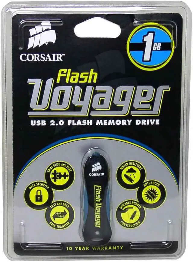 Alt view image 5 of 5 - CORSAIR Flash Voyager 1GB Flash Drive (USB2.0 Portable) CMFUSB2.0-1GB
