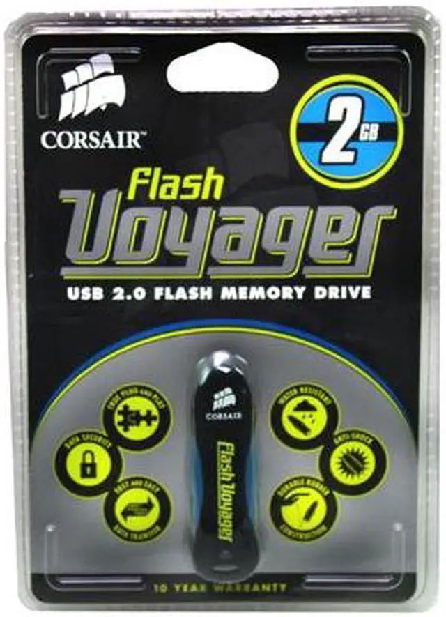 Alt view image 2 of 2 - CORSAIR Flash Voyager 2GB Flash Drive (USB2.0 Portable) CMFUSB2.0-2GB