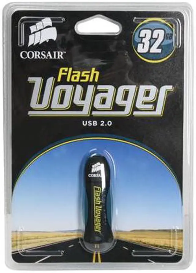 Alt view image 2 of 2 - CORSAIR Flash Voyager 32GB USB 2.0 Flash Drive CMFUSB2.0-32GB