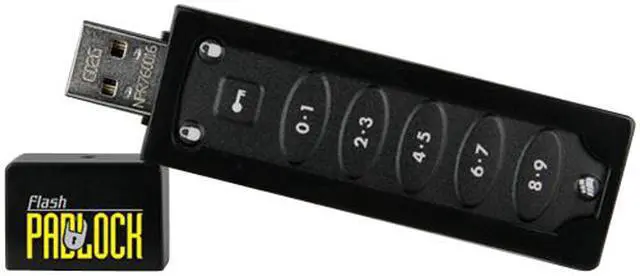 Main image of CORSAIR padlock 4GB Flash Drive (USB2.0 Portable) CMFUSBPADLOCK-4GB